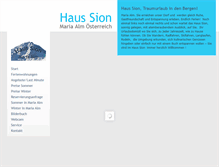 Tablet Screenshot of haussion.at